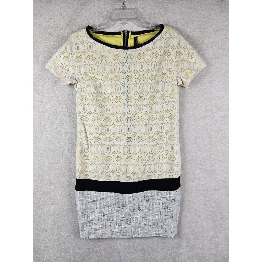 W118 By Walter Baker Women's Short Sleeve Lace Boucle Dress Size XS